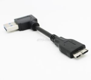 USB 3.0 dreptul de sex masculin unghi la Micro B masculin cablu