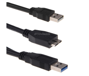 SuperSpeed o femeie la cablu Micro USB 3.0 bandac