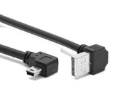 Unghi drept USB 2.0 un mascul la Mini-B (5 pini) bărbat lăsat unghi cablu