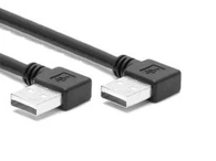 Dublu unghi stânga USB cablu un tată-un mascul