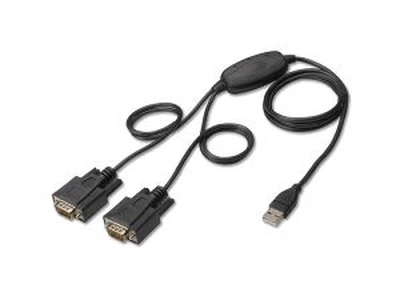 2 port USB la RS232 Serial converteşte cablu adaptor cablu DB9 RS232