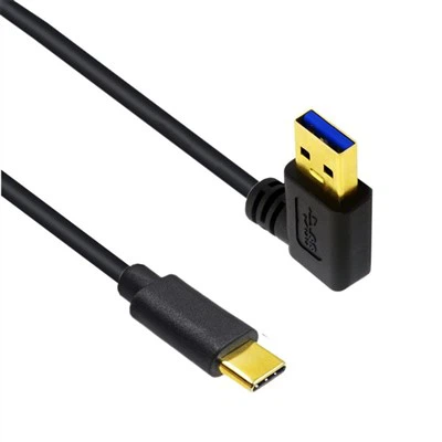 Cablu USB C în unghi drept la USB A