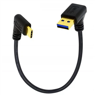 Cablu USB A la C în unghi drept